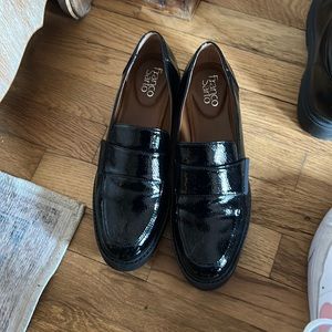 Franco Sarto patent leather loafers